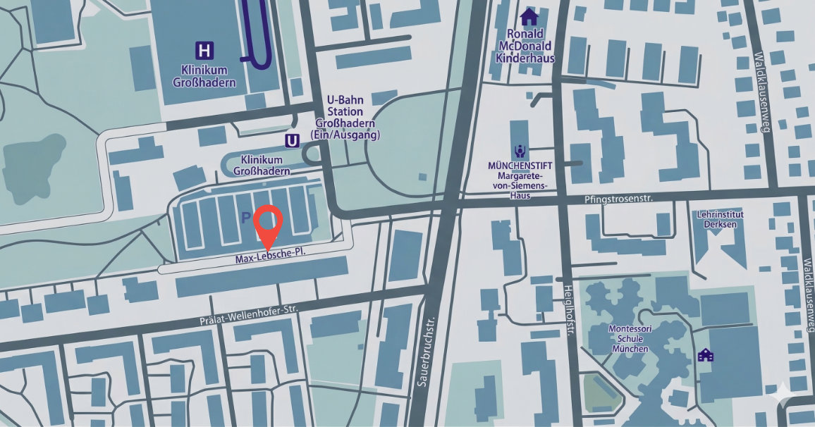 ERC Munich, Map mit Link zur Navigation. Max-Lebsche-Platz 31, 81377 München